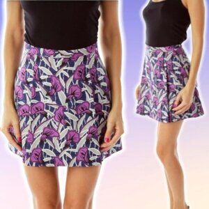 CLUB MONACO Floral Mini Skirt Sz 8